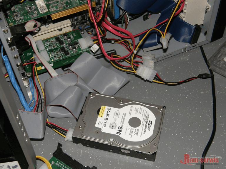 Podłączony dysk uszkodzony do pierwszego kanału karty PC3000 UDMA