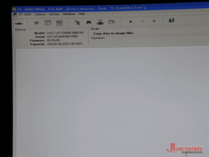 P1021536 uszkodzony nośnik już w tej chwili gotowy do testów głowic