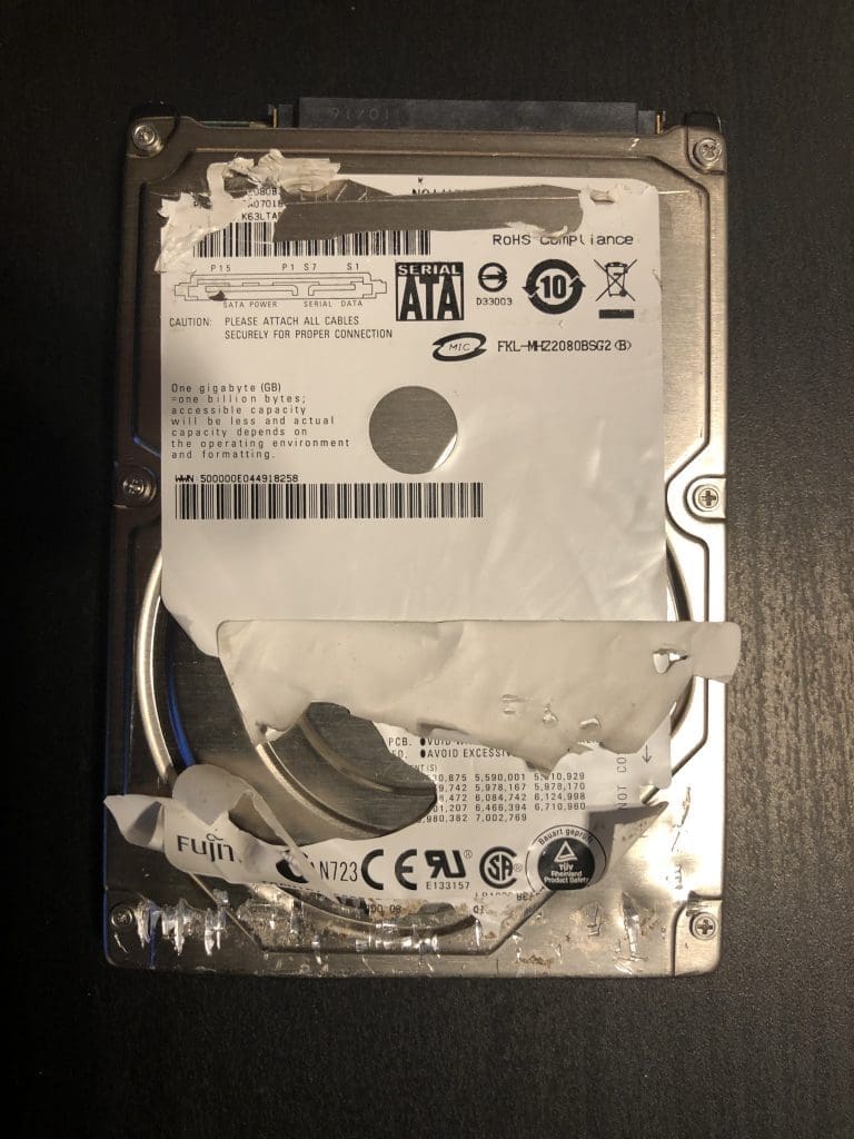 Dysk Fujitsu MHZ2080BS G2, 80 GB, SATA