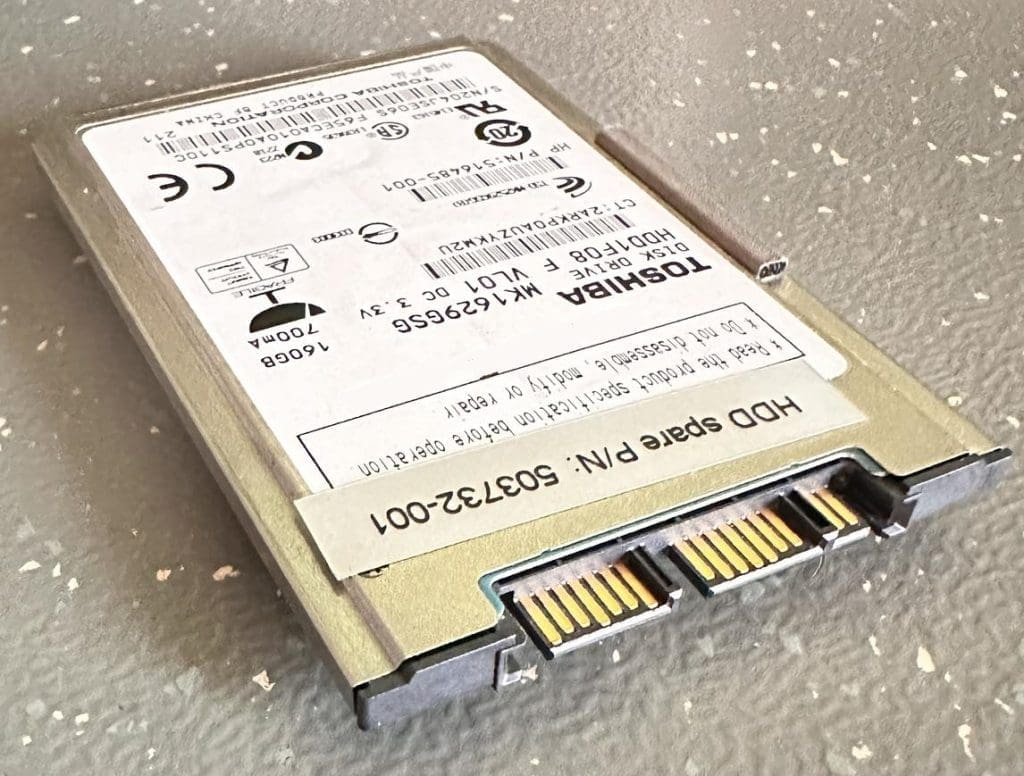 Dysk Toshiba MK1629GSG 1.8 cala SATA 160 GB