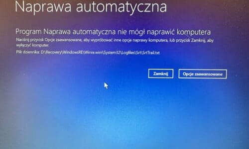 Uszkodzenie logicznej struktury danych