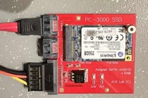 Adapter PC3000 Portable III dysku SSD z interfejsem Serial ATA III w RAID 0