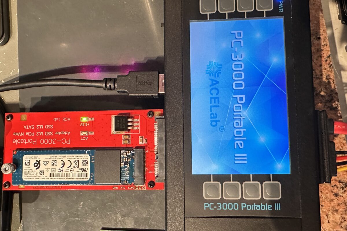 Odzyskiwanie danych z SSD Toshiba KBG30ZMV256G – trudny przypadek monolitu NVMe