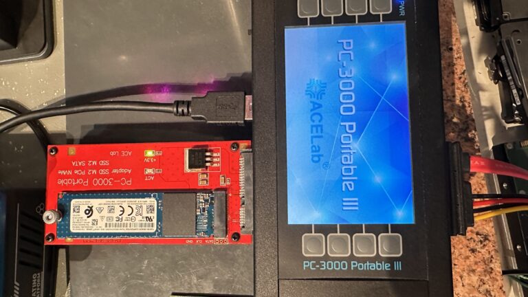 Odzyskiwanie danych z SSD Toshiba KBG30ZMV256G – trudny przypadek monolitu NVMe
