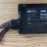 Spalony Samsung SSD 850 EVO 250 GB dostarczony do odzyskiwania danych
